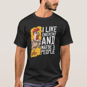 Boerderij van landbouwhuisdieren Vogeldrager kippe T-shirt