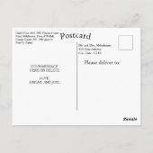 Boerderij van Ogden 1832-1985 Waalse stad New York Briefkaart (Achterkant)