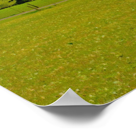 Boerderij van paarden poster (Hoek)