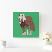 Boerderij van paarden vierkante klok (Huis)