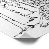 Boerderij van paardenpest | Normandië, Frankrijk Poster (Hoek)