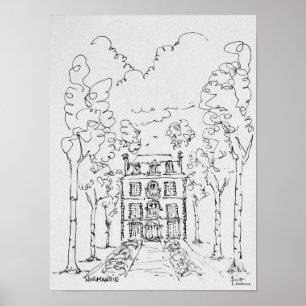 Boerderij van paardenpest   Normandië, Frankrijk Poster