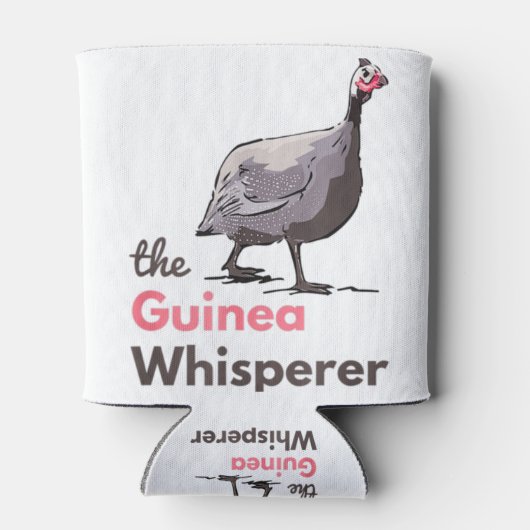 Boerderij van parelhoenders blikjeskoeler (Achterkant)