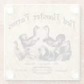  Boerderij van pluimvee Glazen Onderzetter (Achterkant)