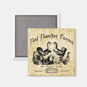 Boerderij van pluimvee Magneet (Voorkant / Achterkant)