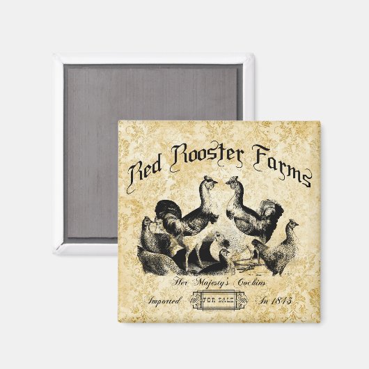  Boerderij van pluimvee Magneet (Voorkant / Achterkant)