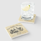 Boerderij van pluimvee Stenen Onderzetter (Zijkant)