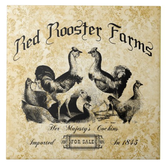  Boerderij van pluimvee Tegeltje (Voorkant)