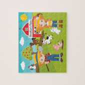Boerderij van Red Hair Kind Jigzaag Puzzle Legpuzzel (Verticaal)