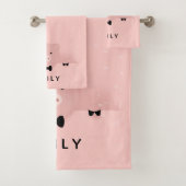Boerderij van roze reuzenroze reuzel bad handdoek (Insitu)