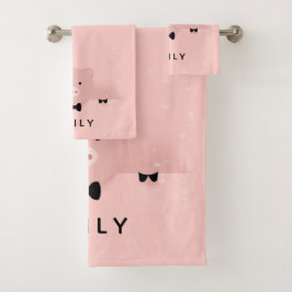 Boerderij van roze reuzenroze reuzel bad handdoek