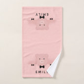 Boerderij van roze reuzenroze reuzel bad handdoek (Handdoek)