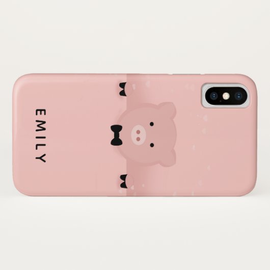 Boerderij van roze reuzenroze reuzel Case-Mate iPhone case (Achterkant (horizontaal))