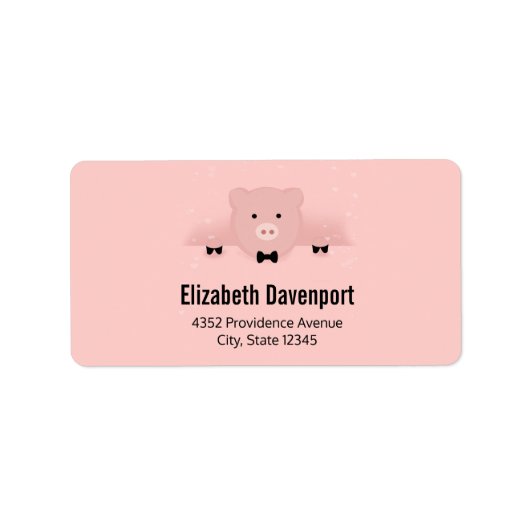 Boerderij van roze reuzenroze reuzel etiket (Voorkant)