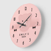 Boerderij van roze reuzenroze reuzel grote klok (Hoek)