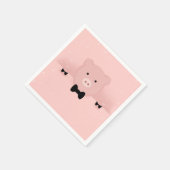 Boerderij van roze reuzenroze reuzel servet (Hoek)