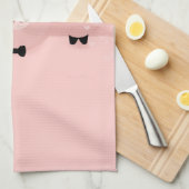 Boerderij van roze reuzenroze reuzel theedoek (Quarter Fold)