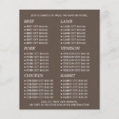 Boerderij van schapen, boer en slager Adverteren f Flyer (Achterkant)