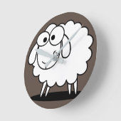 boerderij van schapen schatje ronde klok (Hoek)