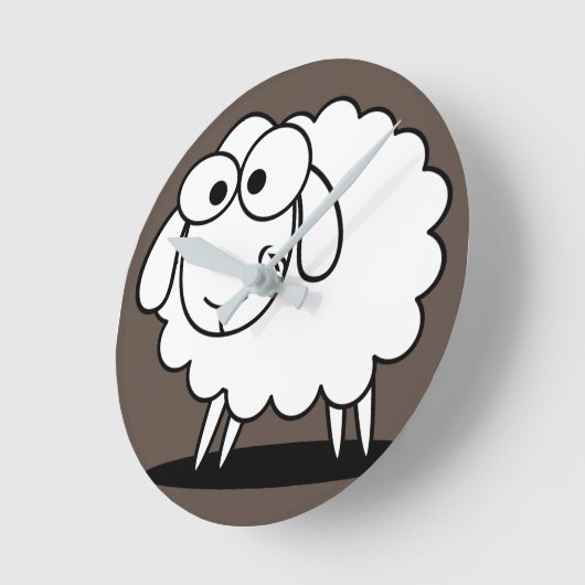 boerderij van schapen schatje ronde klok (Hoek)