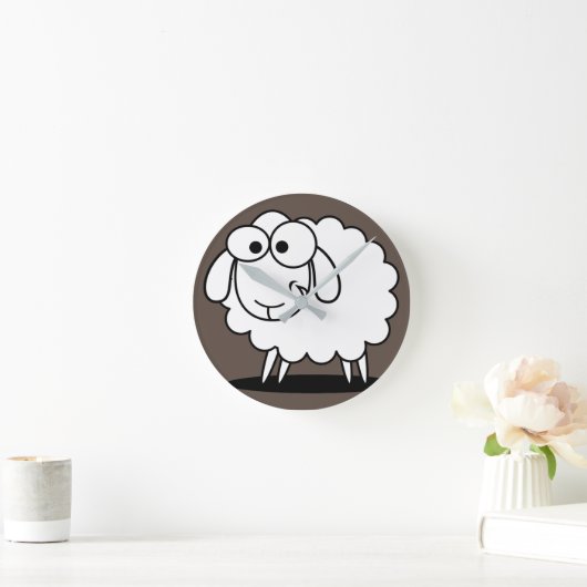 boerderij van schapen schatje ronde klok (Huis)