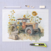 Boerderij van trekkers Zonnebloem Tissuepapier (Craft)