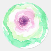 Boerderij van tuinbouwgewassen Waterverf Ronde Sticker (Voorkant)