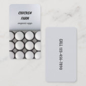 Boerderij van verse eieren visitekaartje (Voorkant / Achterkant)