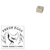 Boerderij van verse eierstip Kippen voor landbouwe Rubberstempel (Gestempeld)