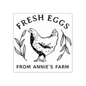Boerderij van verse eierstip Kippen voor landbouwe Rubberstempel (Afrduk)