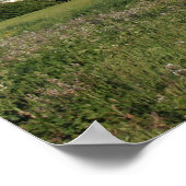 "Boerderij van wilde bloemen" Poster (Hoek)