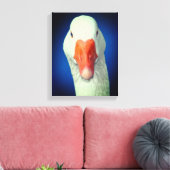 Boerderij van witte gans canvas afdruk (Insitu (Woonkamer))