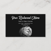 Boerderij van zwarte en witte Artichoke aan tafelr Contactkaartje (Voorkant)