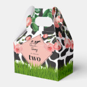 Boerderij van zwarte en witte Koe Bedankdoosjes (Voorkant Zijde)