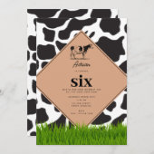 Boerderij van zwarte en witte Koe Dierensterfdag T Kaart (Voorkant / Achterkant)