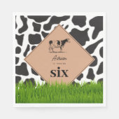 Boerderij van zwarte en witte Koe Dierensterfdag T Servet (Voorkant)