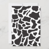 Boerderij van zwarte en witte Koe Kaart (Achterkant)