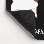 Boerderij van zwarte en witte vaargeit muismat (Hoek)