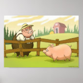 Boerderij Varkens Poster (Voorkant)