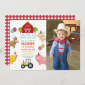 Boerderij Varkensdieren 1e kinderdag Foto Kaart (Voorkant / Achterkant)