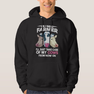 Boerderij vee boeren zullen alleen voor de behande hoodie