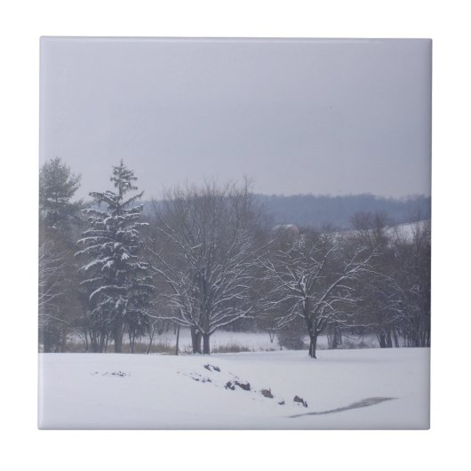 "Boerderij veld" Tegeltje (Voorkant)