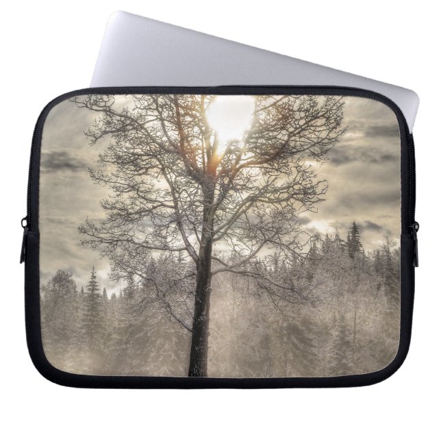 Boerderij veld, weide, pasta, dok laptop sleeve (Voorkant)
