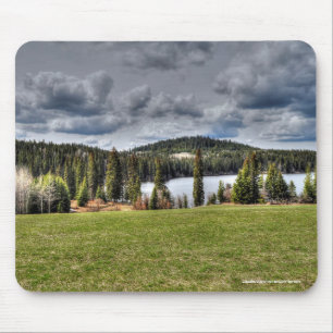 Boerderij veld, weide, pasta, dok muismat