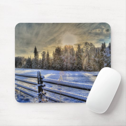 Boerderij veld, weide, pasta, dok muismat (Met muis)