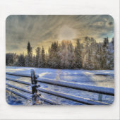 Boerderij veld, weide, pasta, dok muismat (Voorkant)