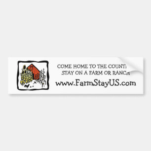 Boerderij Verblijf Amerikaanse Bumpersticker