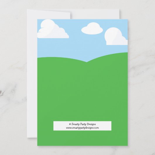 Boerderij Verjaardag Boerderijdier Bedankkaartjes Bedankkaart (Achterkant)