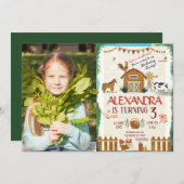 Boerderij Verjaardag kinder boerenerf Foto Kaart (Voorkant / Achterkant)