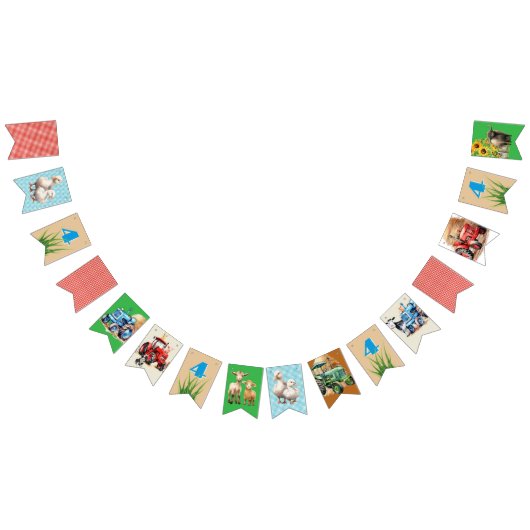 Boerderij Verjaardag Party Tractoren Dieren Vlaggetjes (Alle)